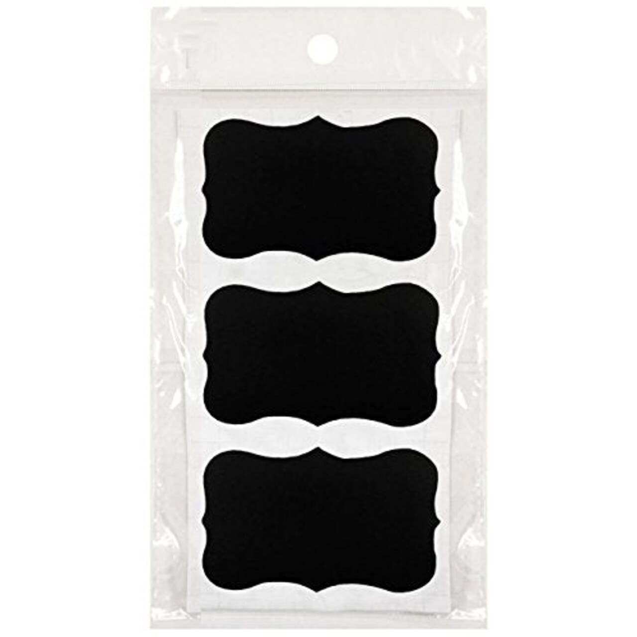 Wrapables Set of 30 Chalkboard Labels / Chalkboard Stickers, 3" x 2.25" Heart
